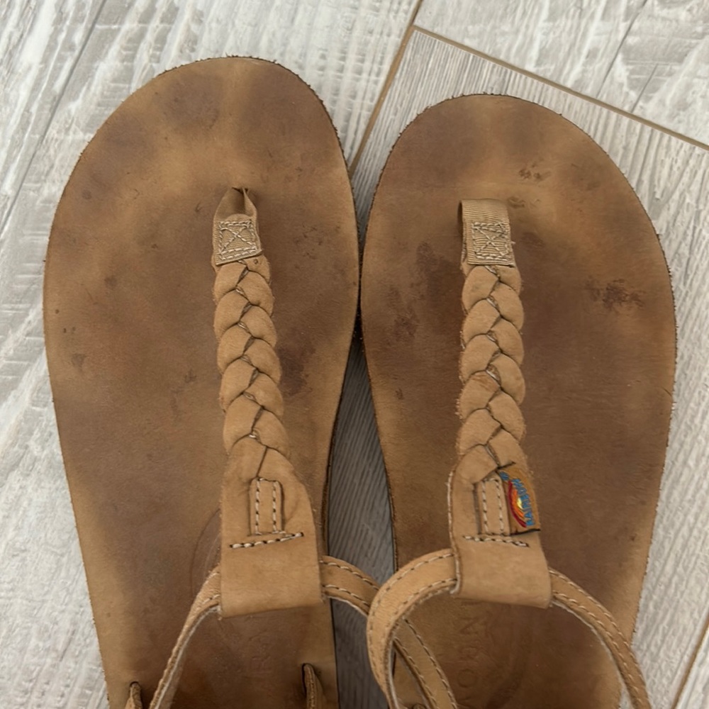 Rainbow Braided at strap Sandal size Medium/8